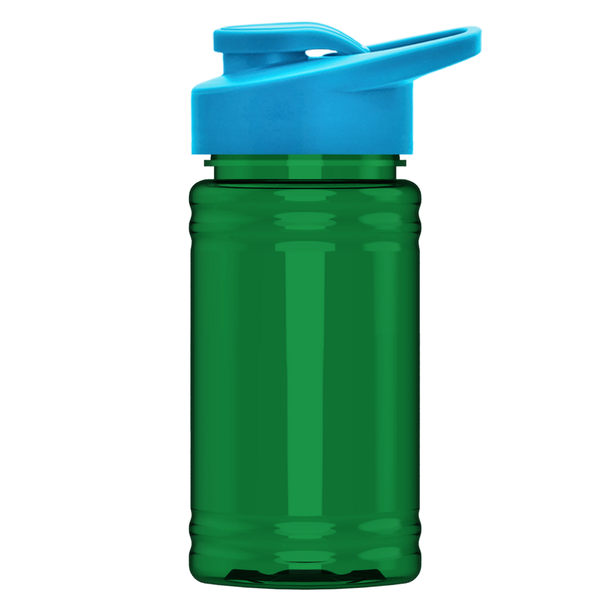 Custom logo Mini RPET Bottle with Drink-Thru Lid - 16 oz.