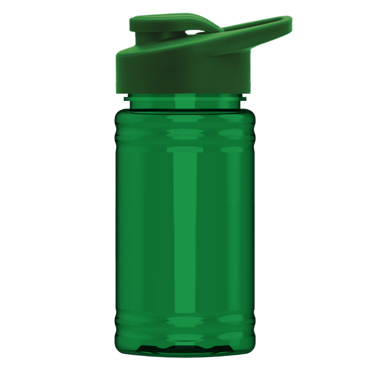 Custom logo Mini RPET Bottle with Drink-Thru Lid - 16 oz.