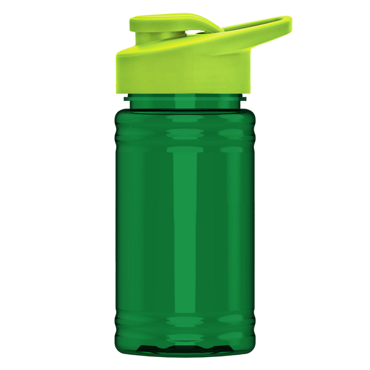 Custom logo Mini RPET Bottle with Drink-Thru Lid - 16 oz.