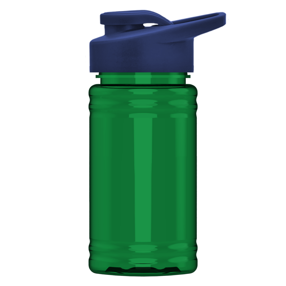 Custom logo Mini RPET Bottle with Drink-Thru Lid - 16 oz.
