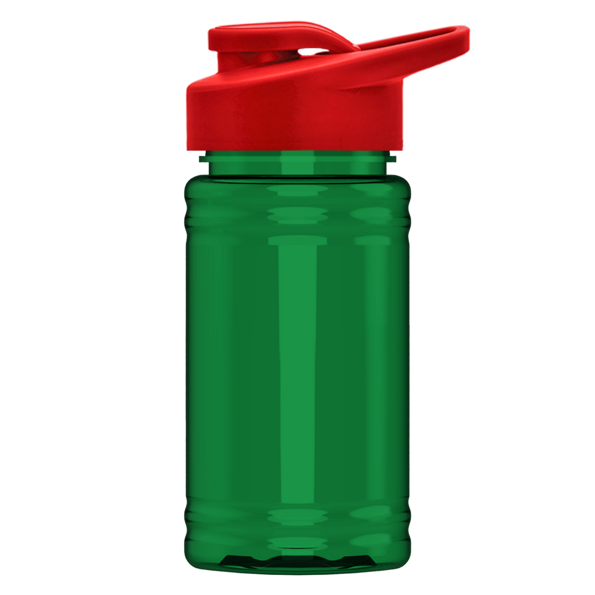 Custom logo Mini RPET Bottle with Drink-Thru Lid - 16 oz.