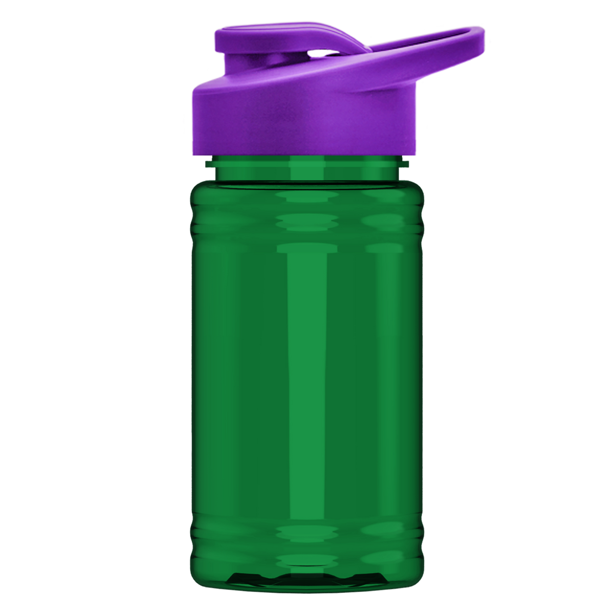 Custom logo Mini RPET Bottle with Drink-Thru Lid - 16 oz.