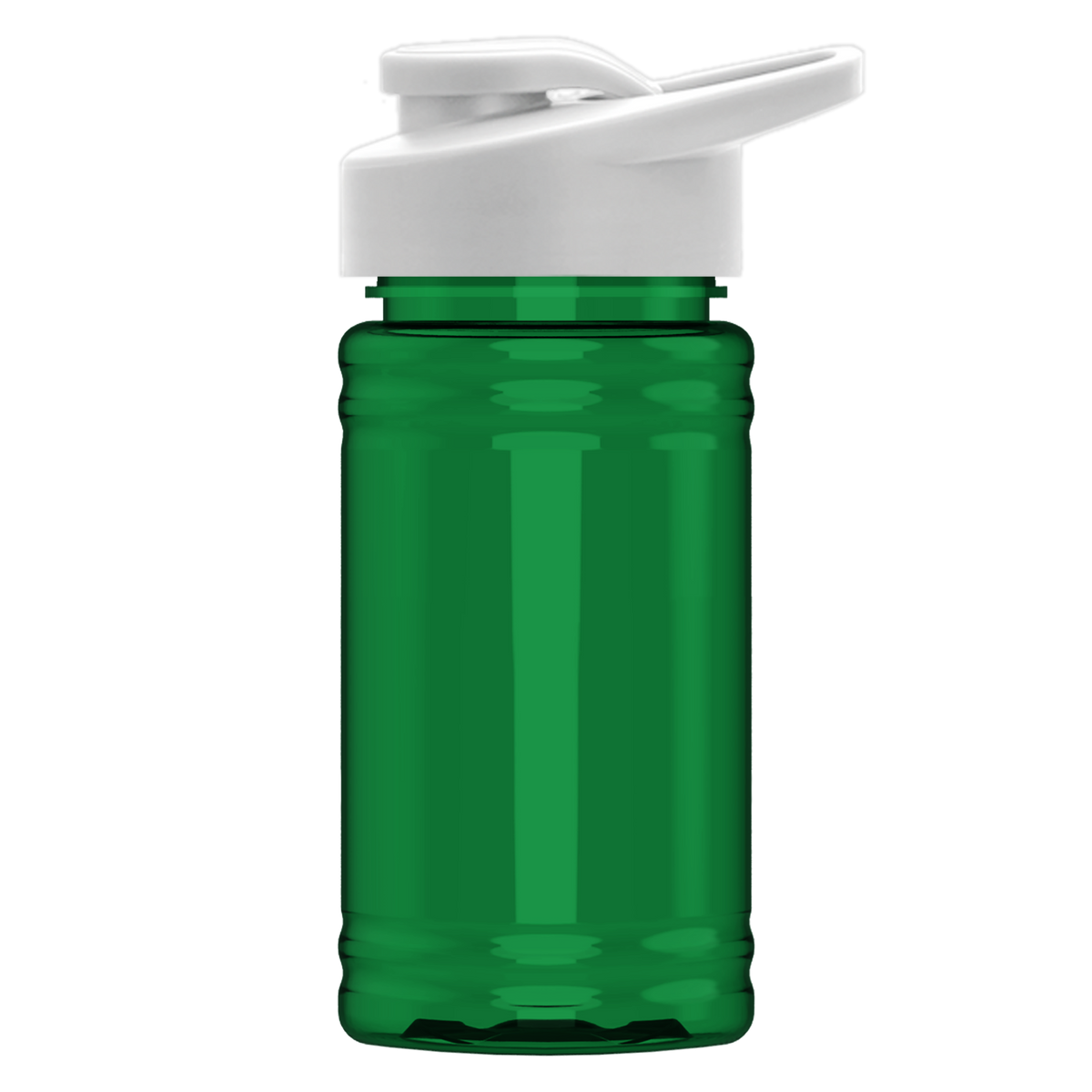 Custom logo Mini RPET Bottle with Drink-Thru Lid - 16 oz.