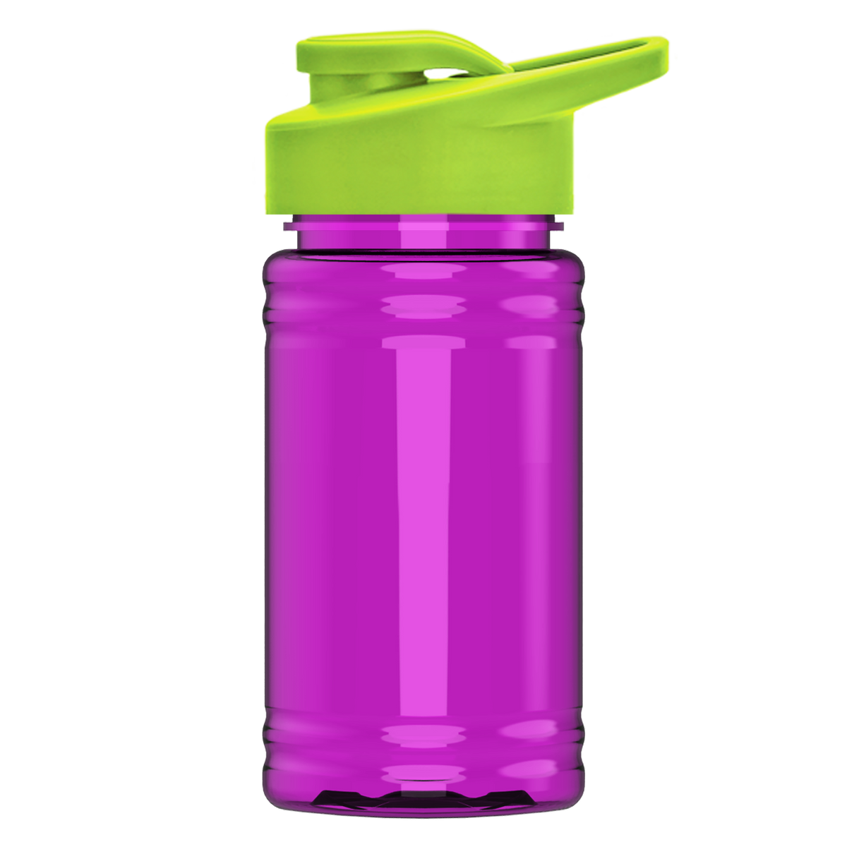 Custom logo Mini RPET Bottle with Drink-Thru Lid - 16 oz.