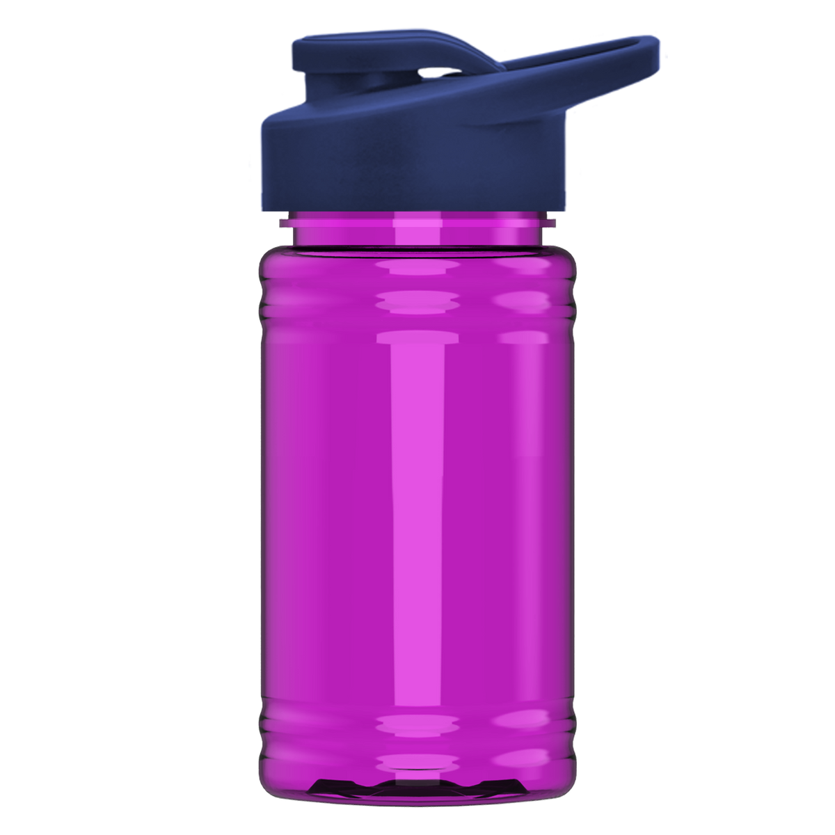 Custom logo Mini RPET Bottle with Drink-Thru Lid - 16 oz.