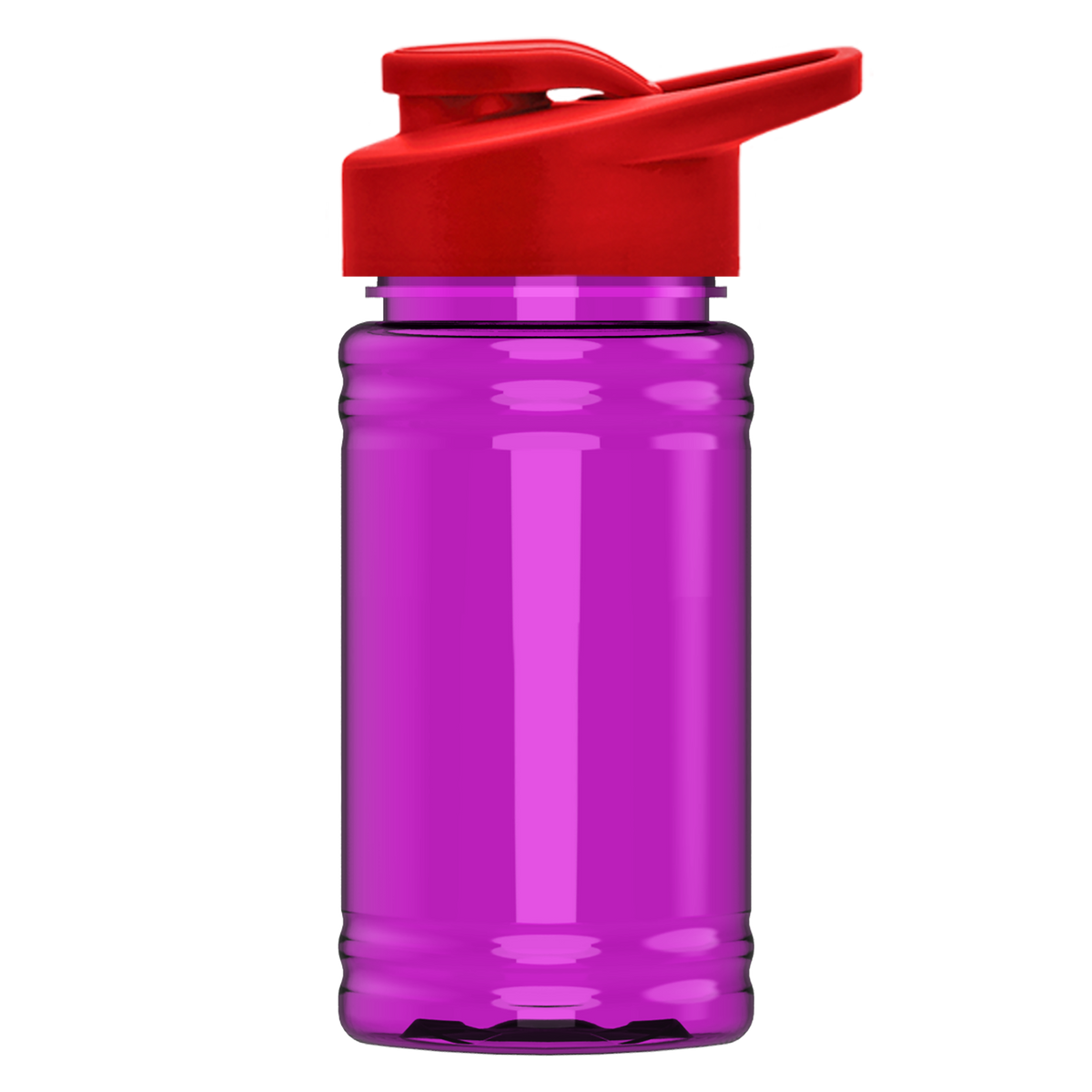 Custom logo Mini RPET Bottle with Drink-Thru Lid - 16 oz.