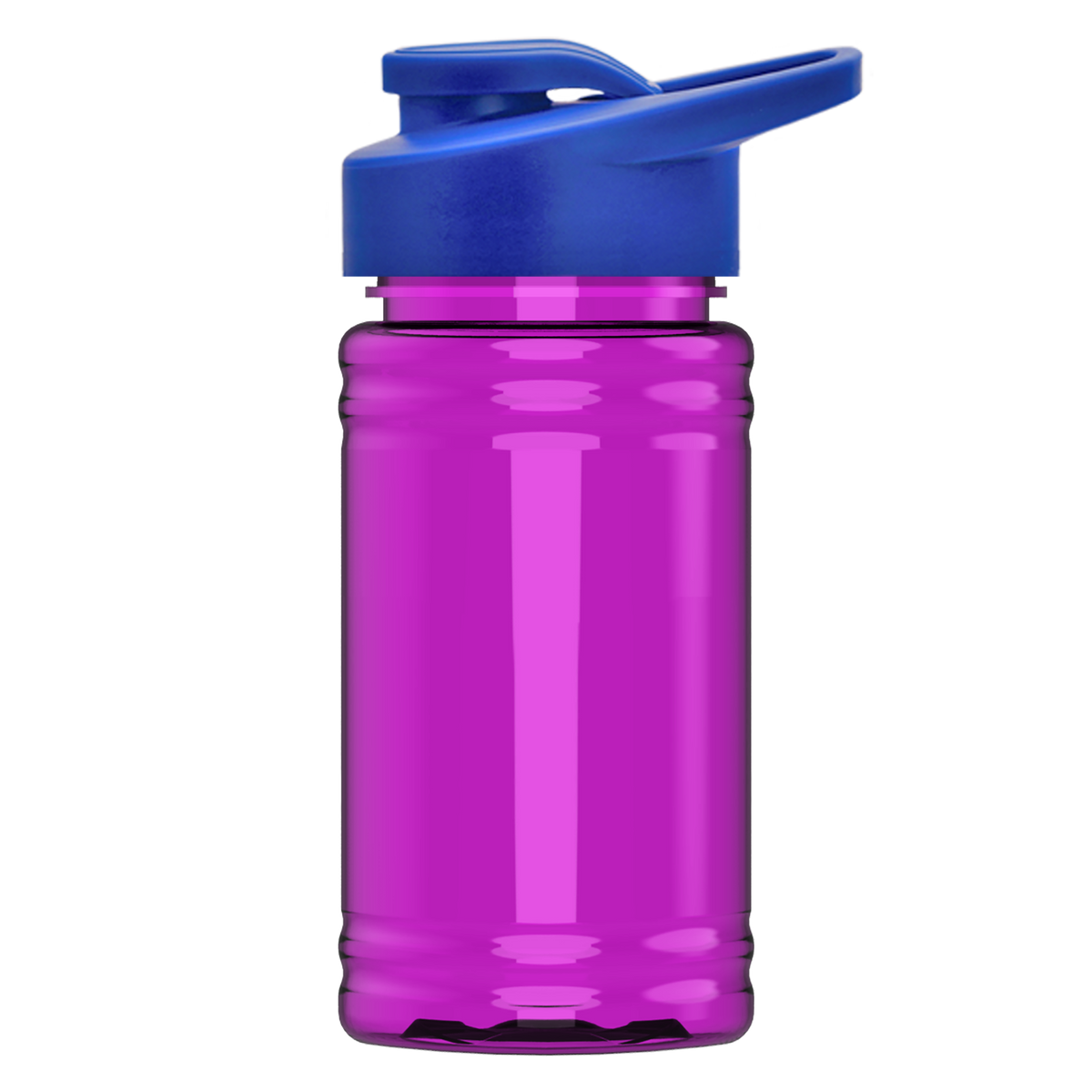 Custom logo Mini RPET Bottle with Drink-Thru Lid - 16 oz.