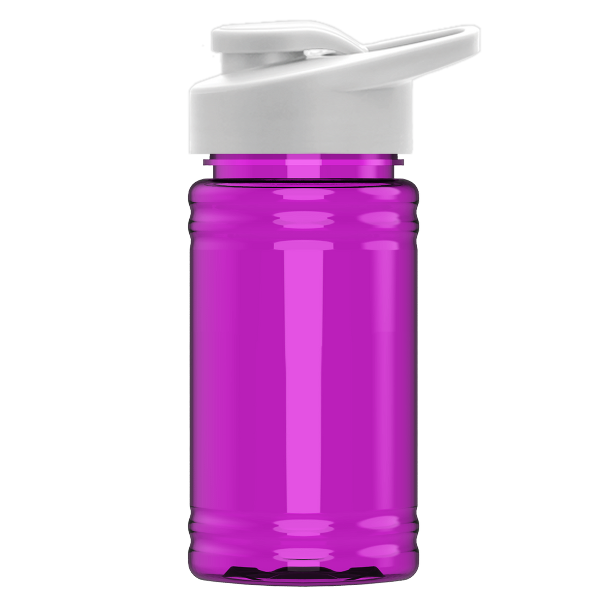 Custom logo Mini RPET Bottle with Drink-Thru Lid - 16 oz.