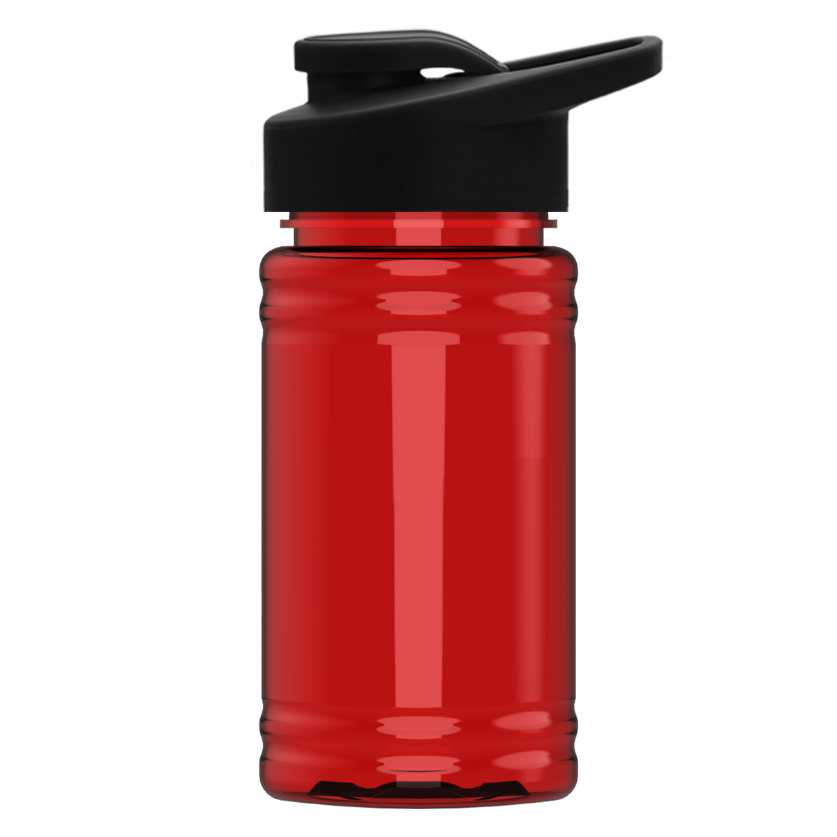 Custom logo Mini RPET Bottle with Drink-Thru Lid - 16 oz.