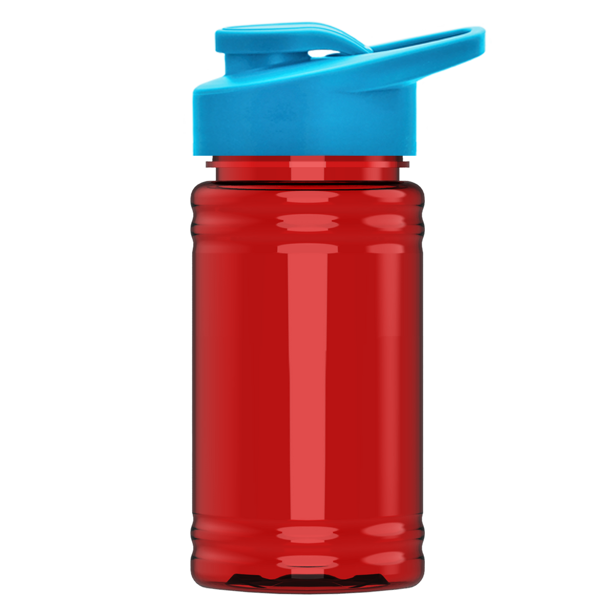 Custom logo Mini RPET Bottle with Drink-Thru Lid - 16 oz.