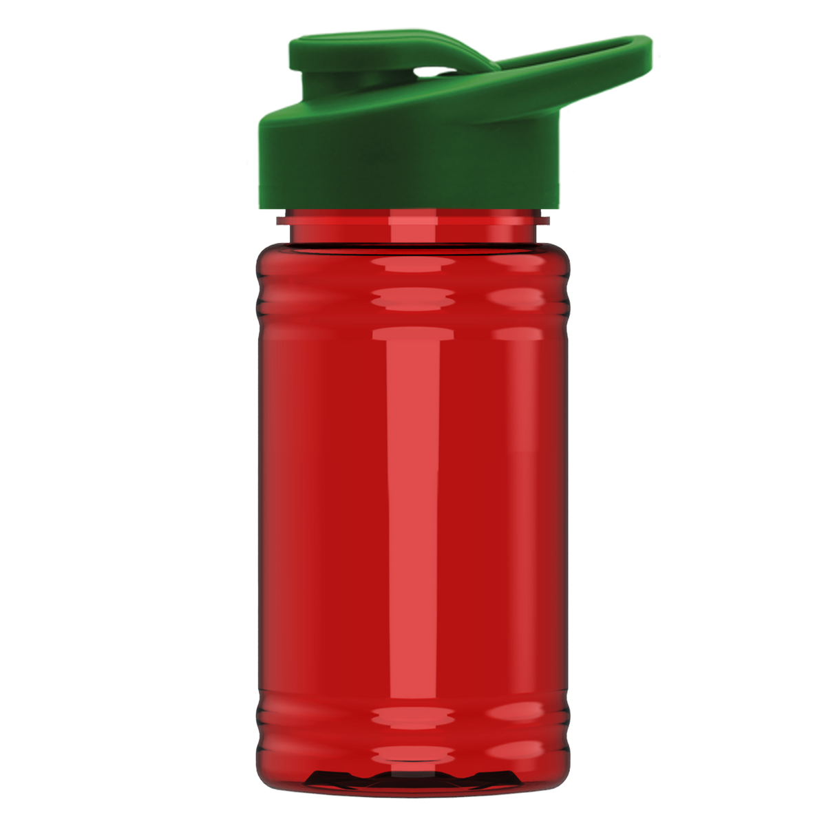 Custom logo Mini RPET Bottle with Drink-Thru Lid - 16 oz.