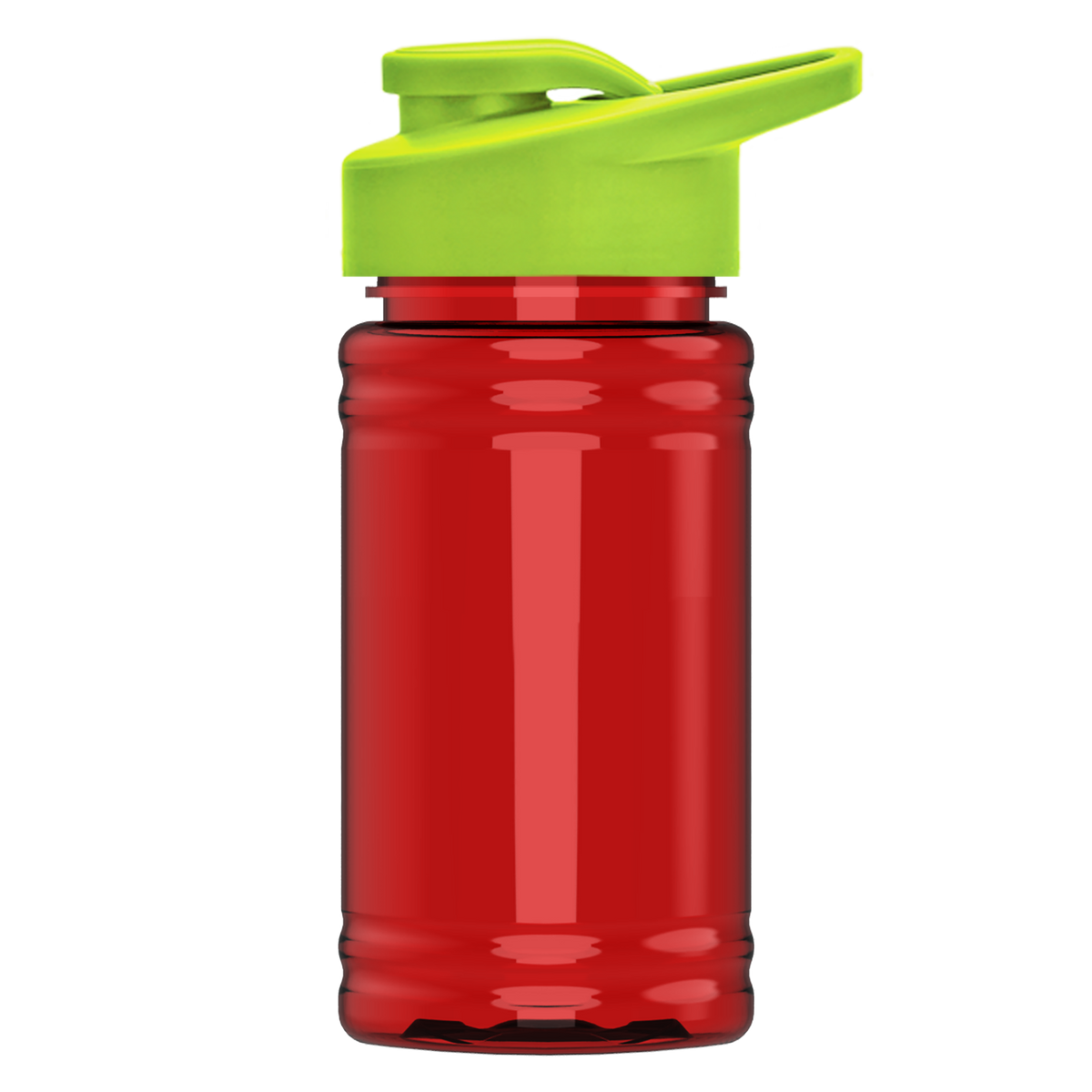 Custom logo Mini RPET Bottle with Drink-Thru Lid - 16 oz.