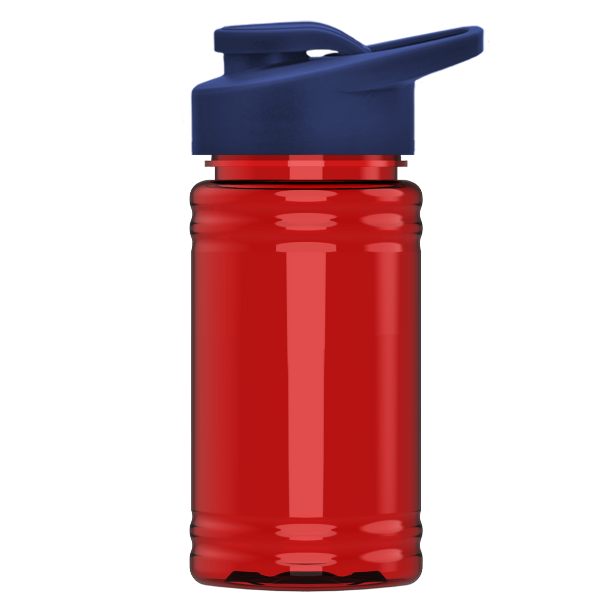 Custom logo Mini RPET Bottle with Drink-Thru Lid - 16 oz.