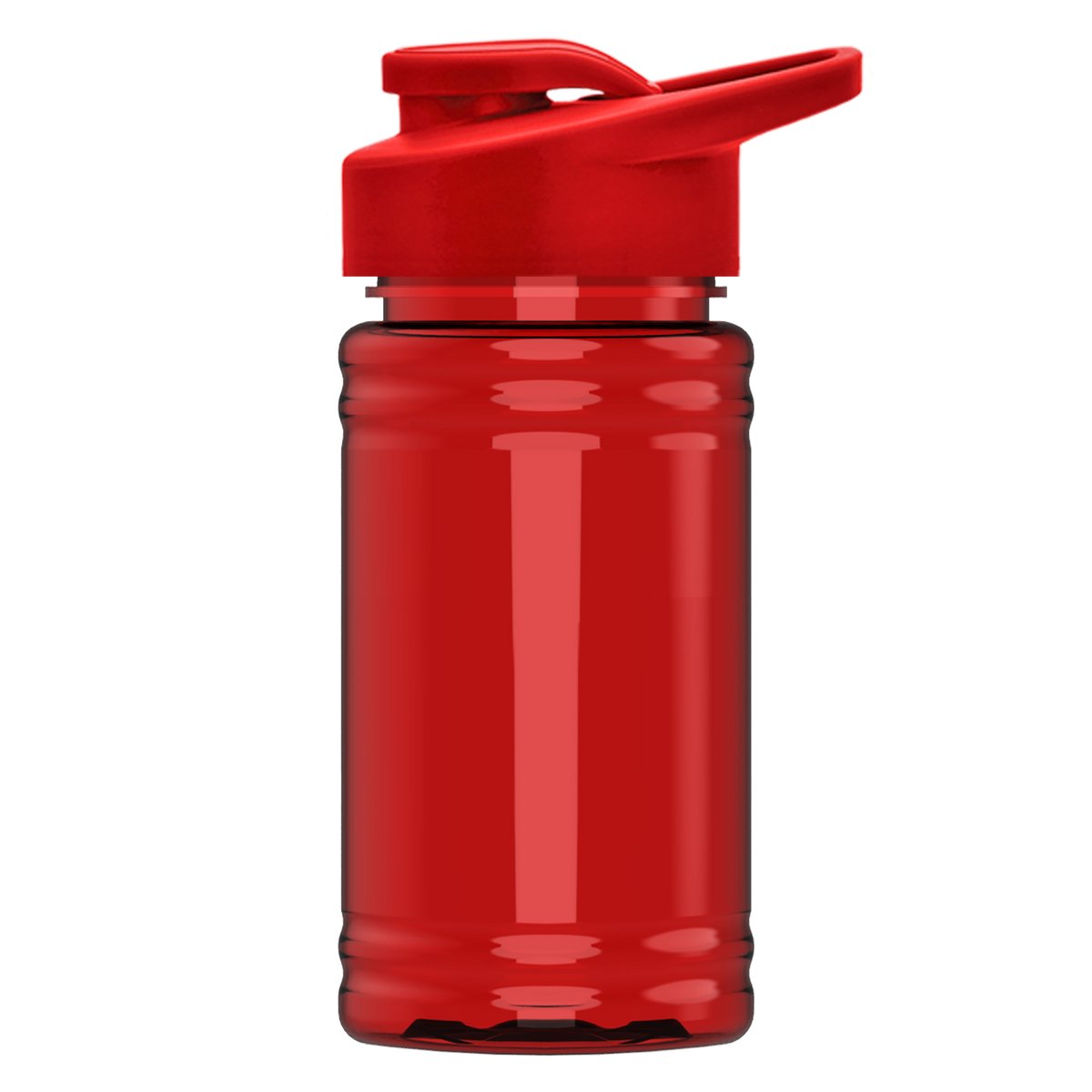 Custom logo Mini RPET Bottle with Drink-Thru Lid - 16 oz.