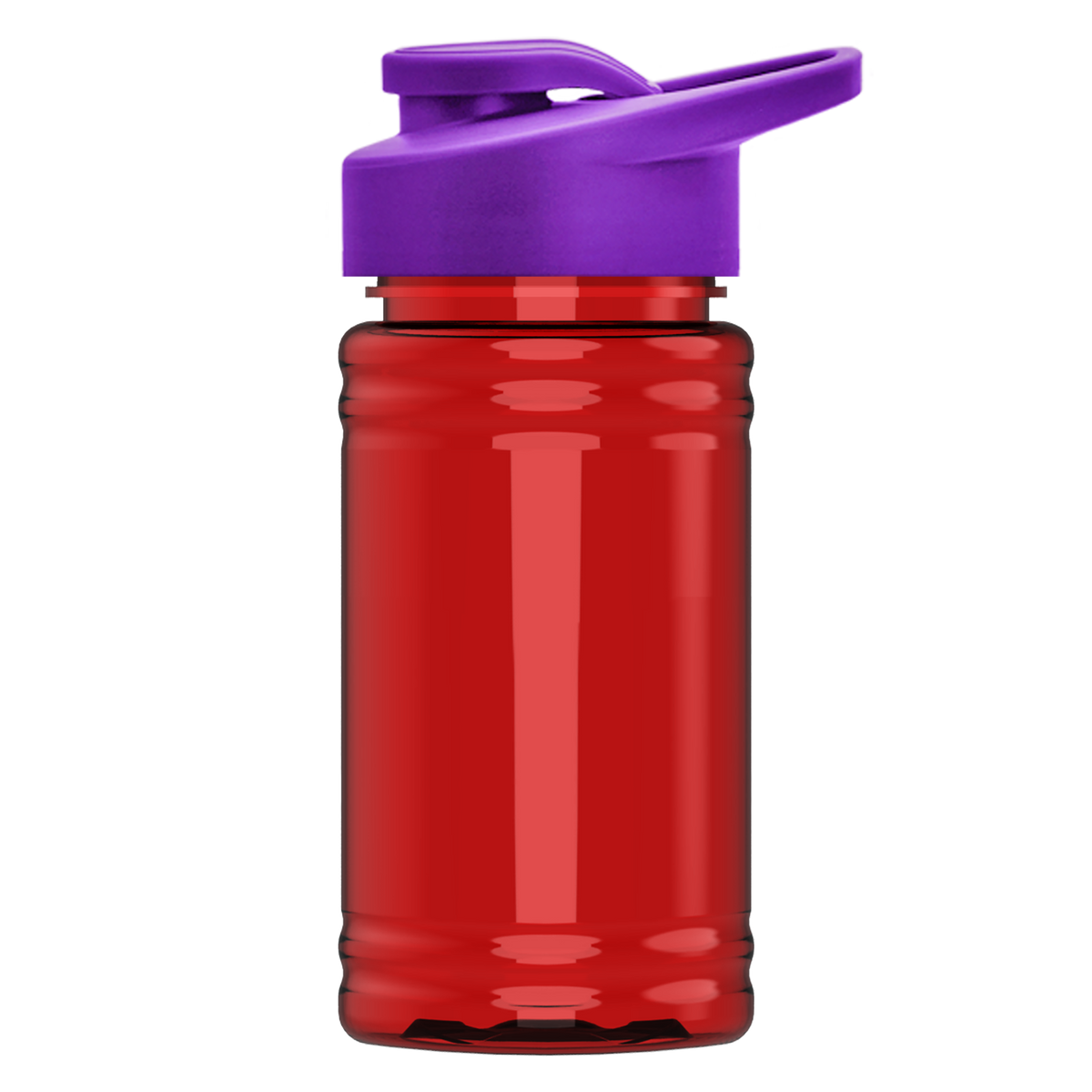 Custom logo Mini RPET Bottle with Drink-Thru Lid - 16 oz.