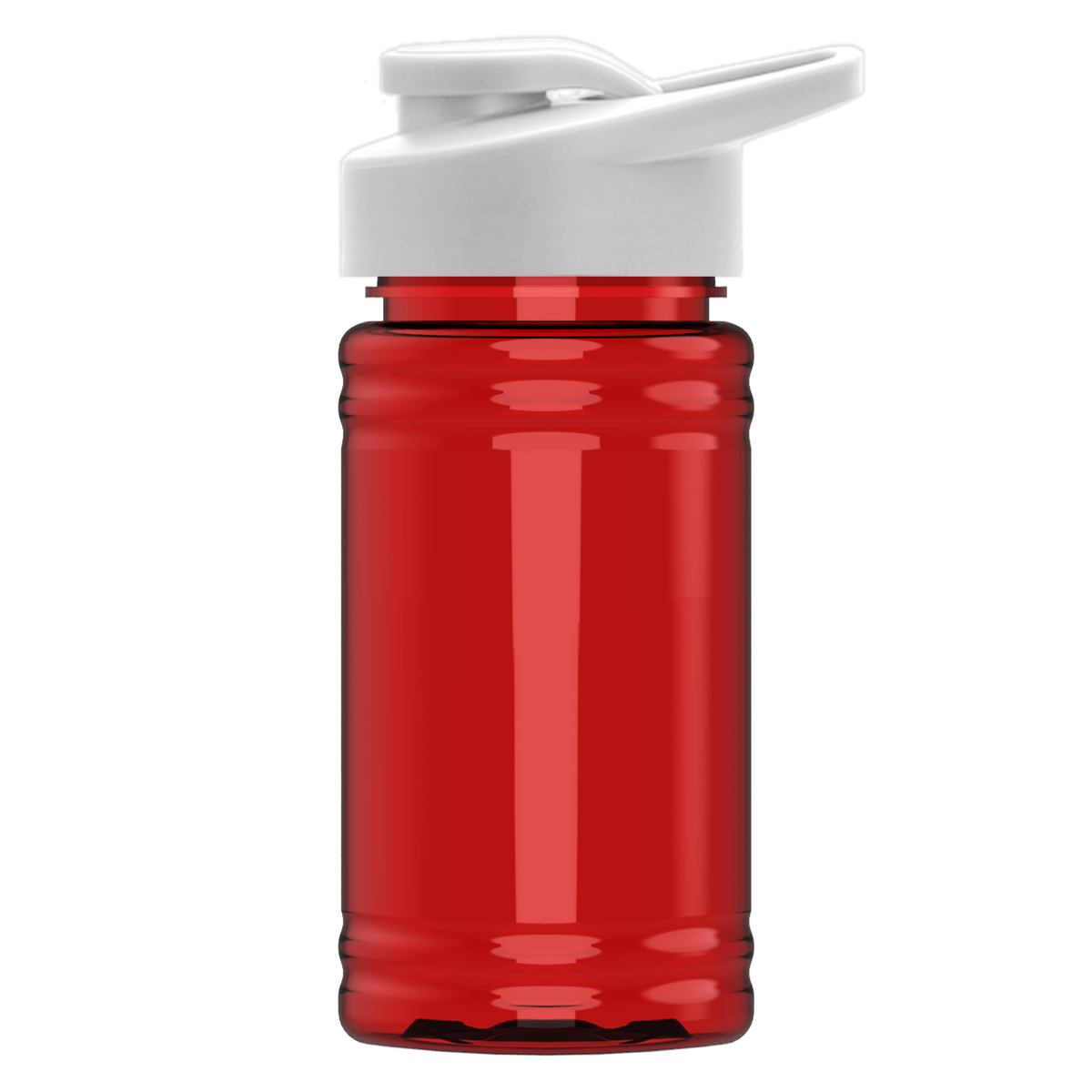 Custom logo Mini RPET Bottle with Drink-Thru Lid - 16 oz.