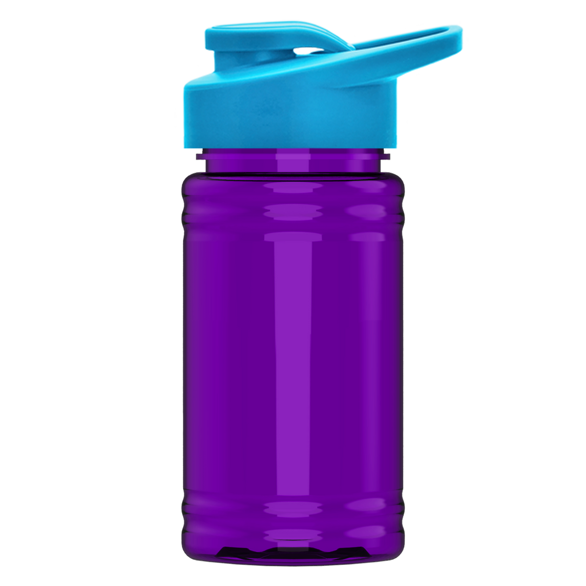 Custom logo Mini RPET Bottle with Drink-Thru Lid - 16 oz.
