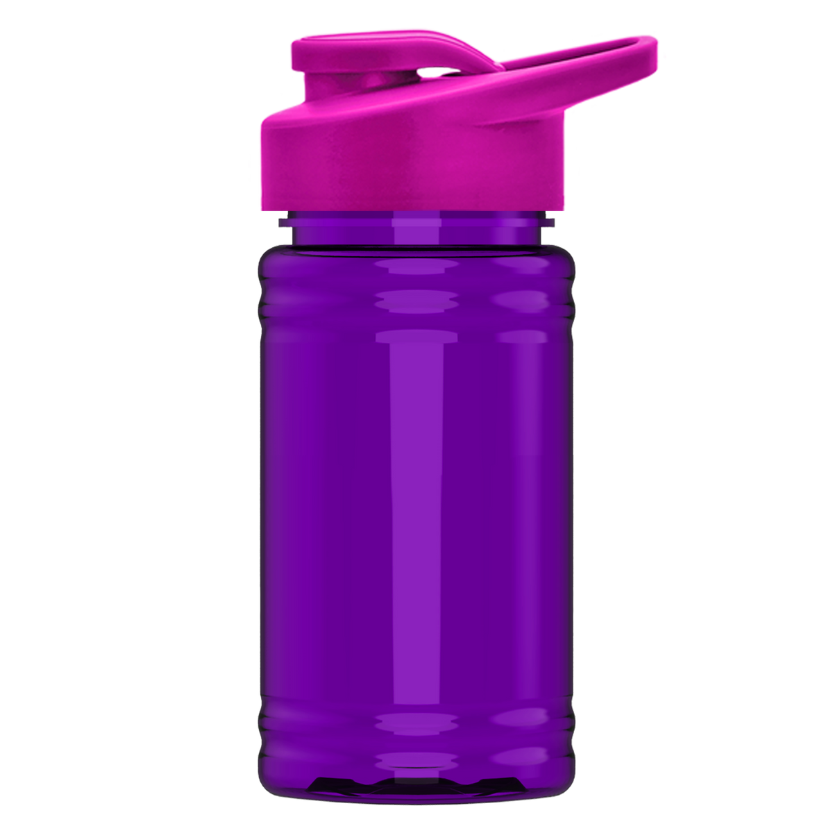 Custom logo Mini RPET Bottle with Drink-Thru Lid - 16 oz.