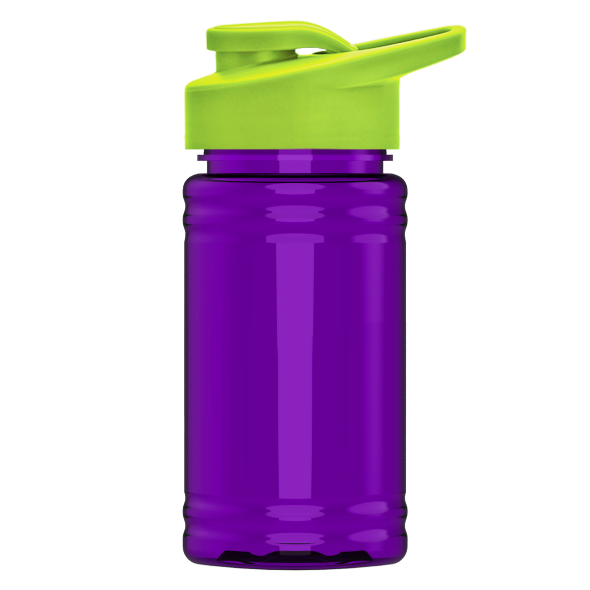 Custom logo Mini RPET Bottle with Drink-Thru Lid - 16 oz.