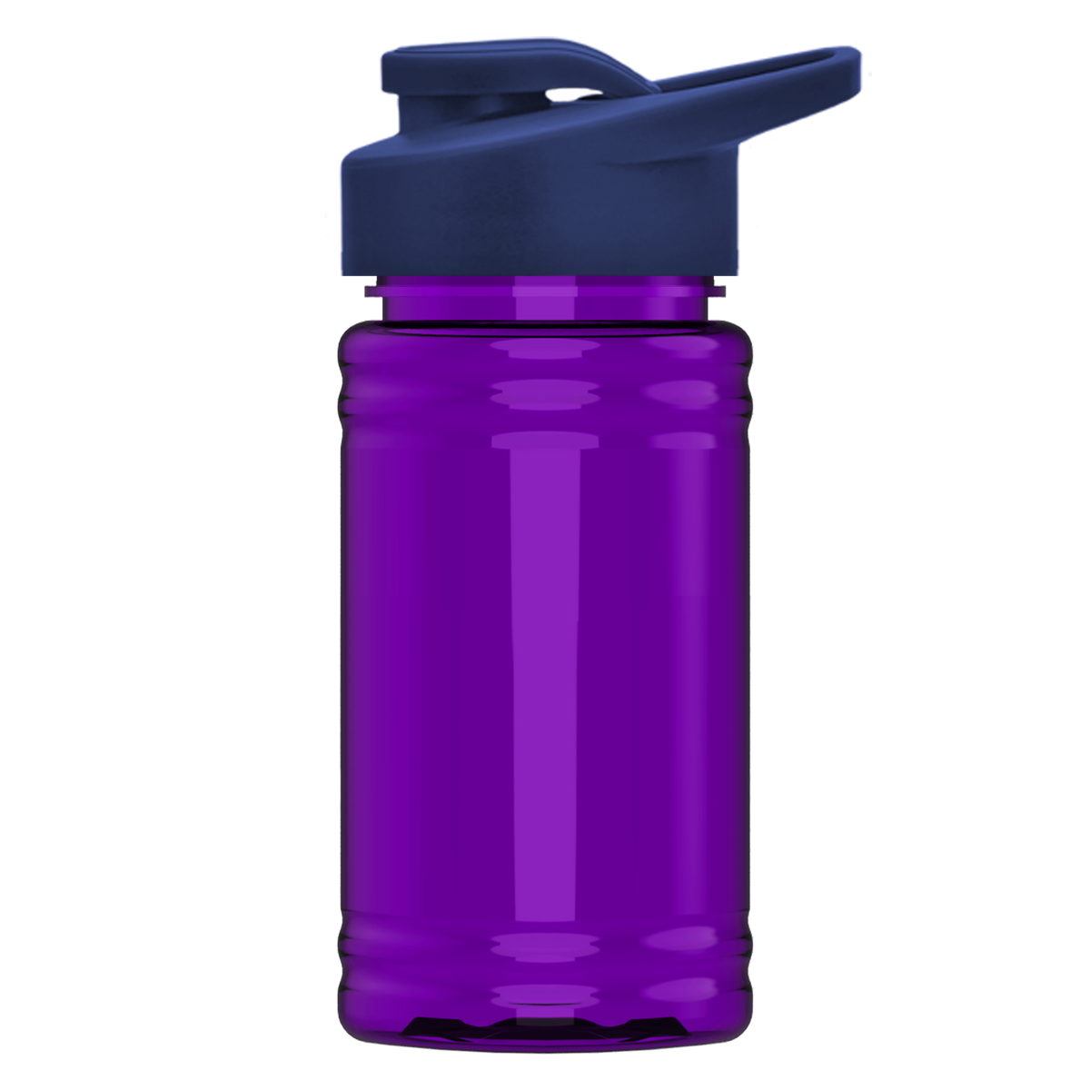 Custom logo Mini RPET Bottle with Drink-Thru Lid - 16 oz.