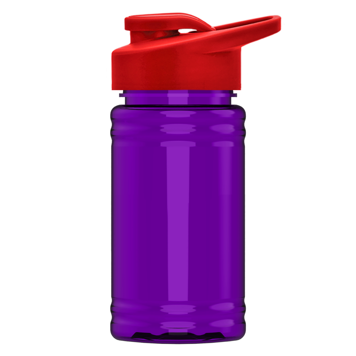 Custom logo Mini RPET Bottle with Drink-Thru Lid - 16 oz.