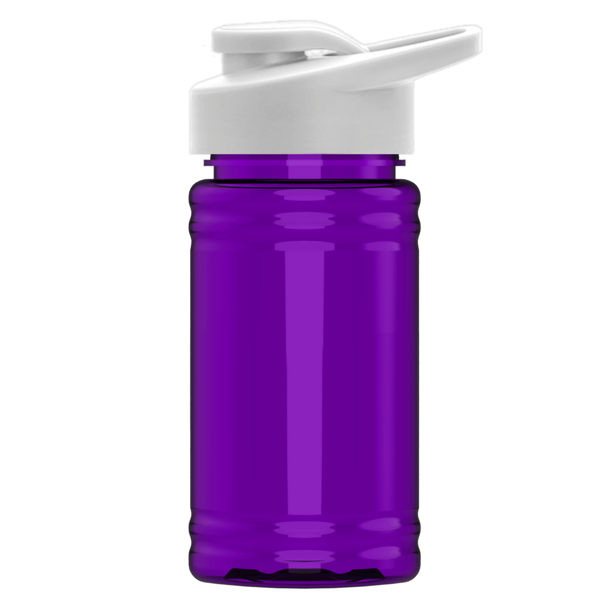Custom logo Mini RPET Bottle with Drink-Thru Lid - 16 oz.