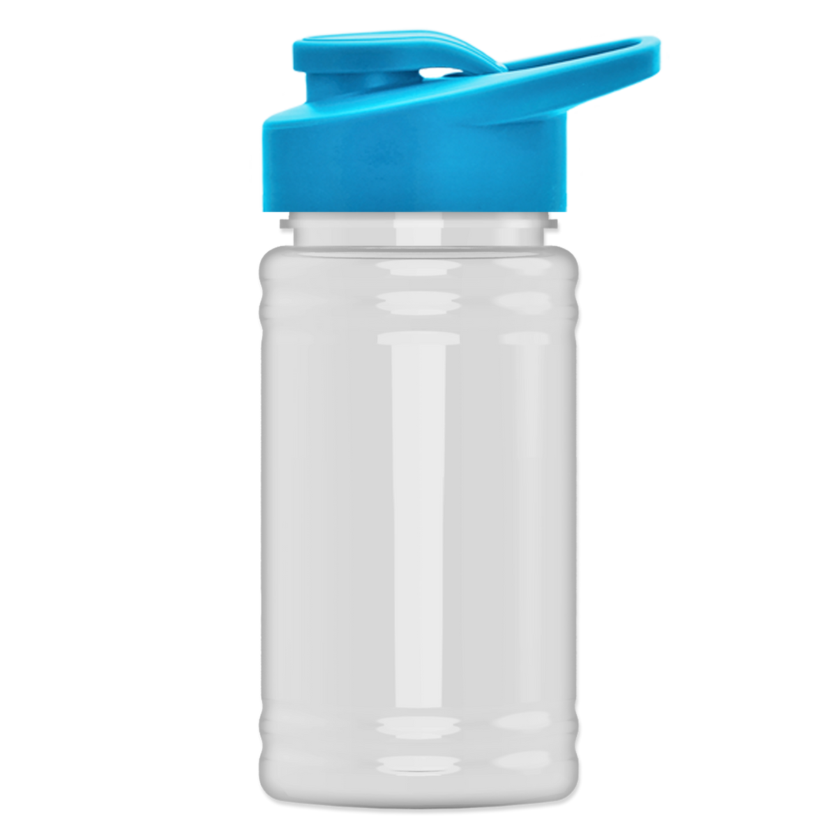 Custom logo Mini RPET Bottle with Drink-Thru Lid - 16 oz.