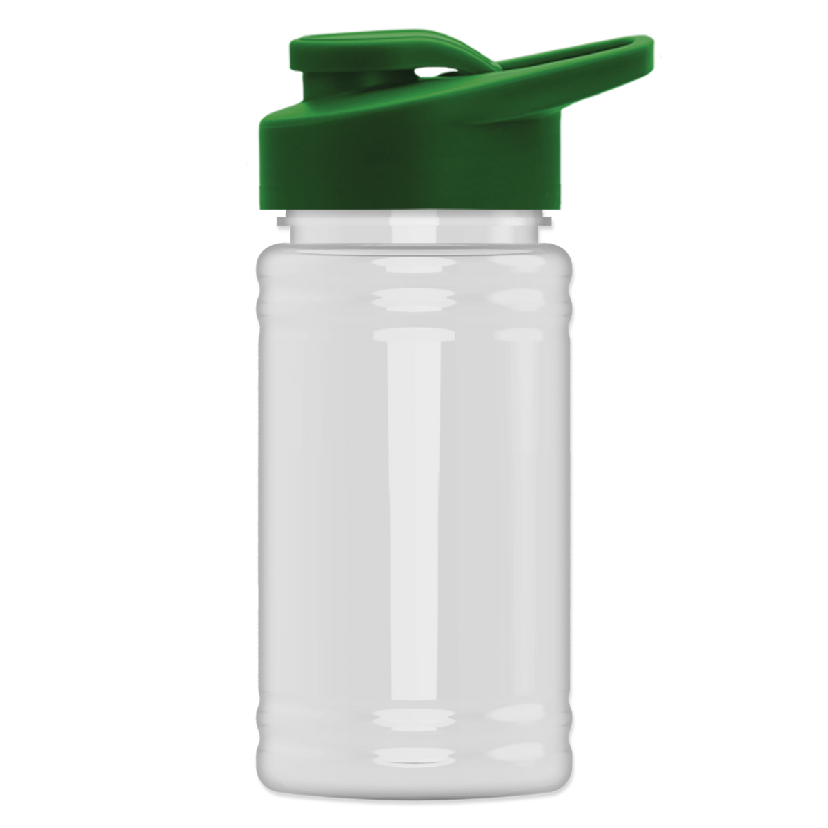 Custom logo Mini RPET Bottle with Drink-Thru Lid - 16 oz.