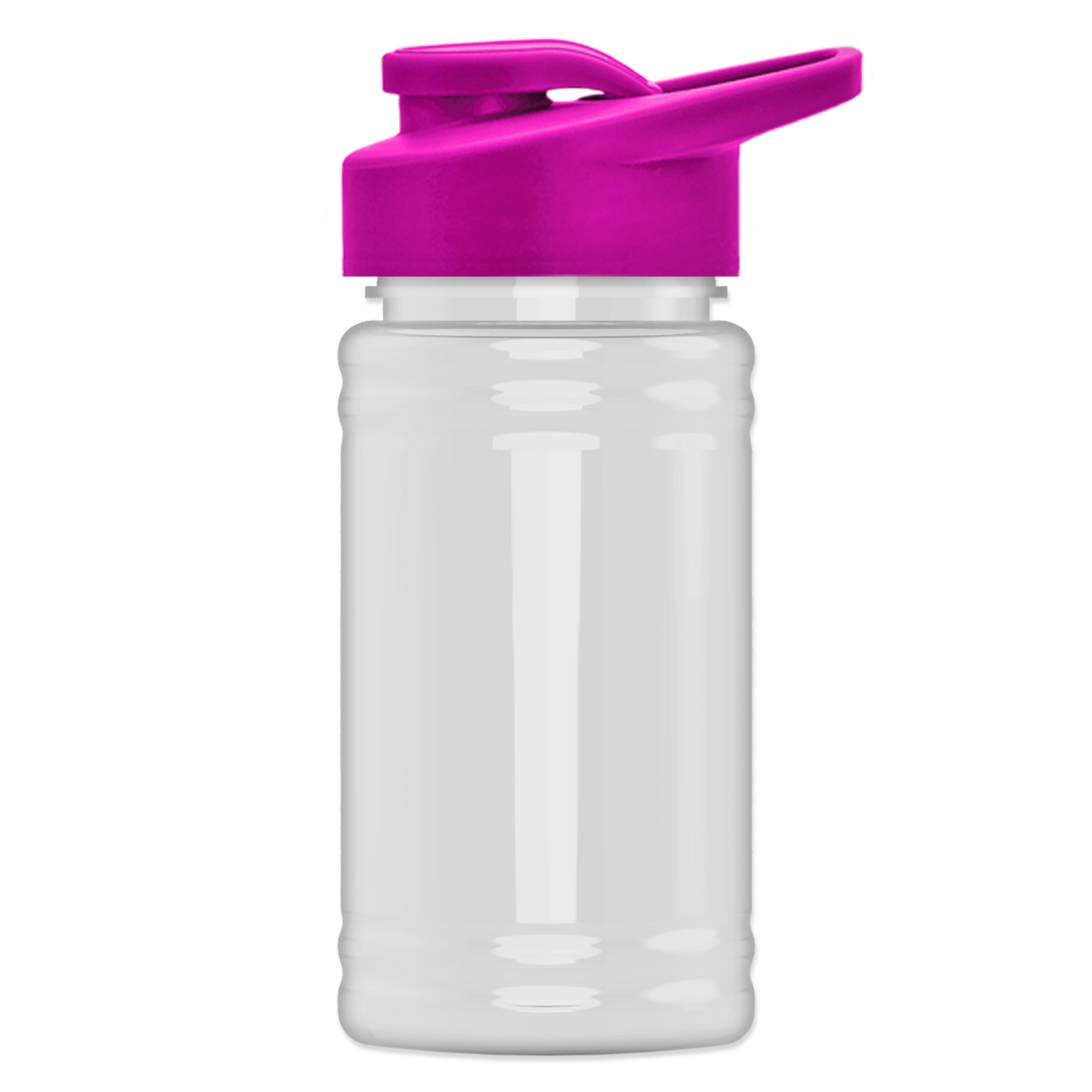 Custom logo Mini RPET Bottle with Drink-Thru Lid - 16 oz.
