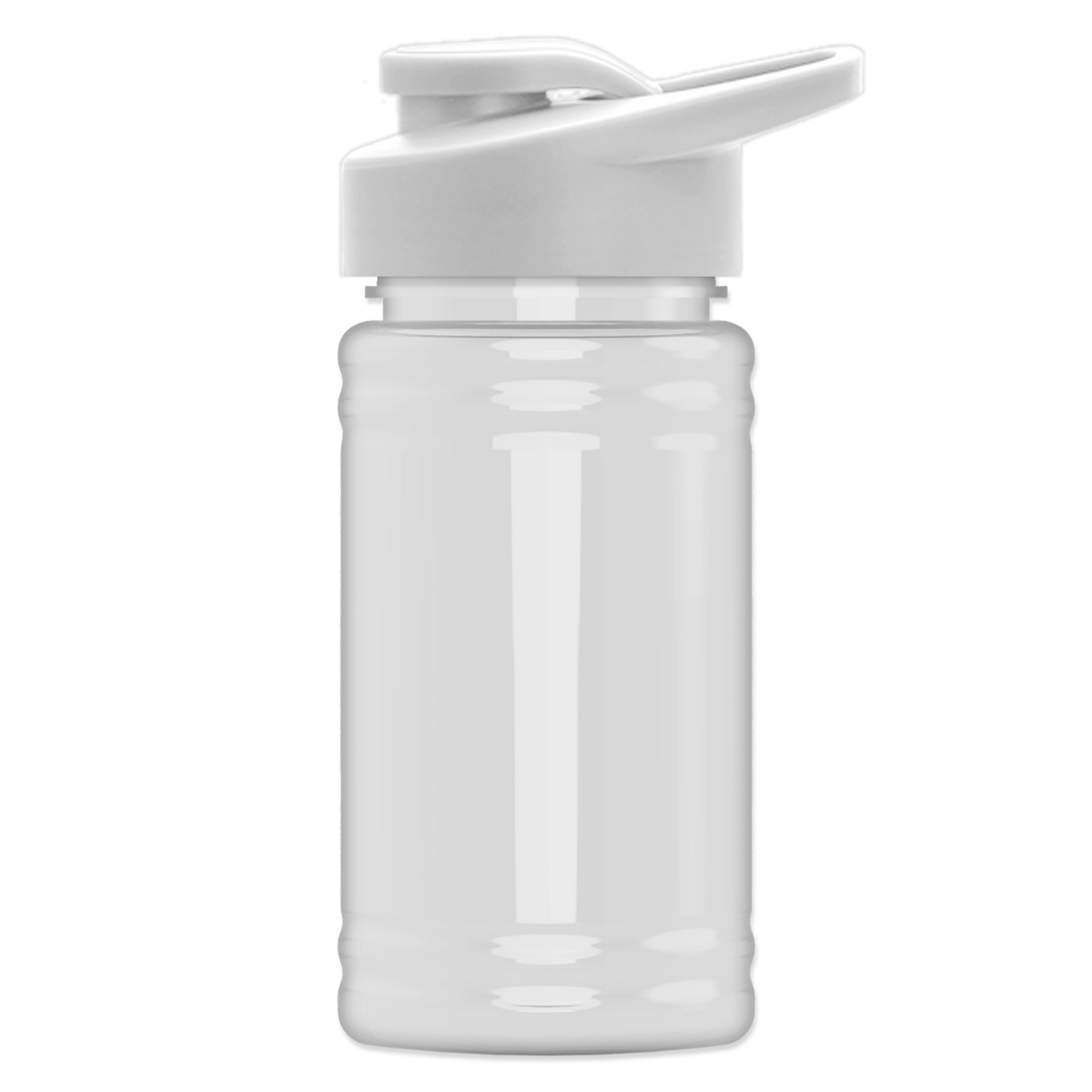 Custom logo Mini RPET Bottle with Drink-Thru Lid - 16 oz.