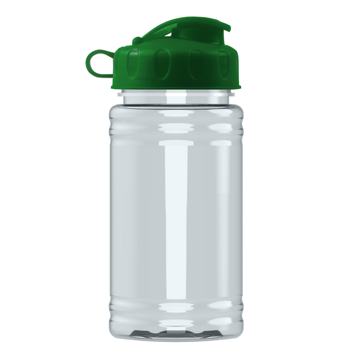 Custom logo Mini RPET Bottle with Flip Lid - 16 oz.