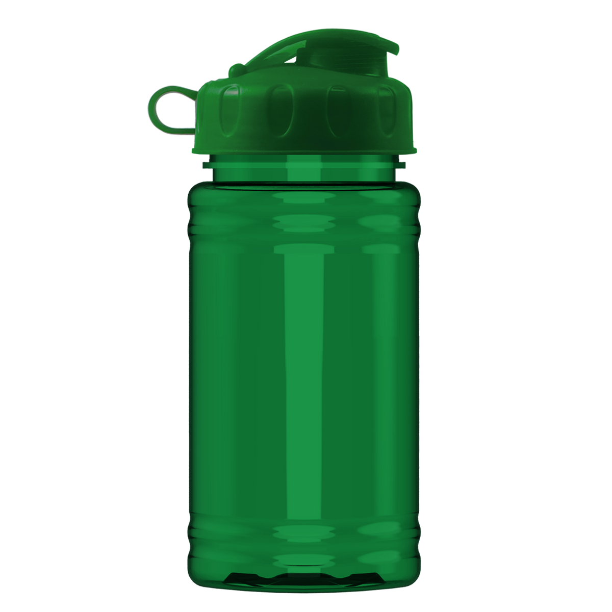 Custom logo Mini RPET Bottle with Flip Lid - 16 oz.