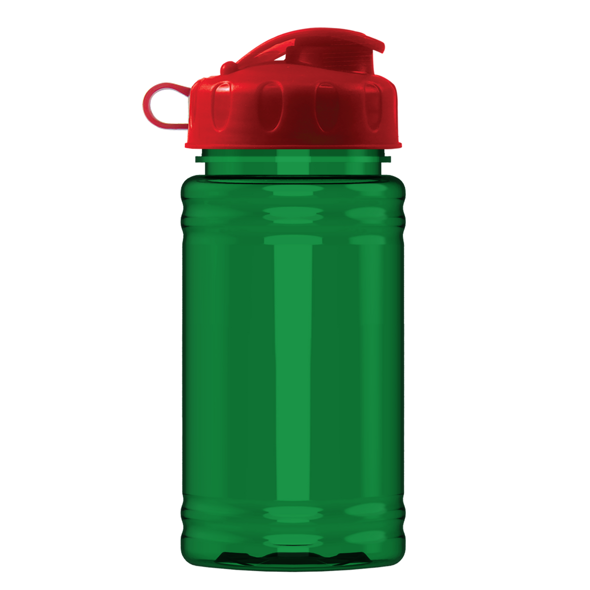Custom logo Mini RPET Bottle with Flip Lid - 16 oz.