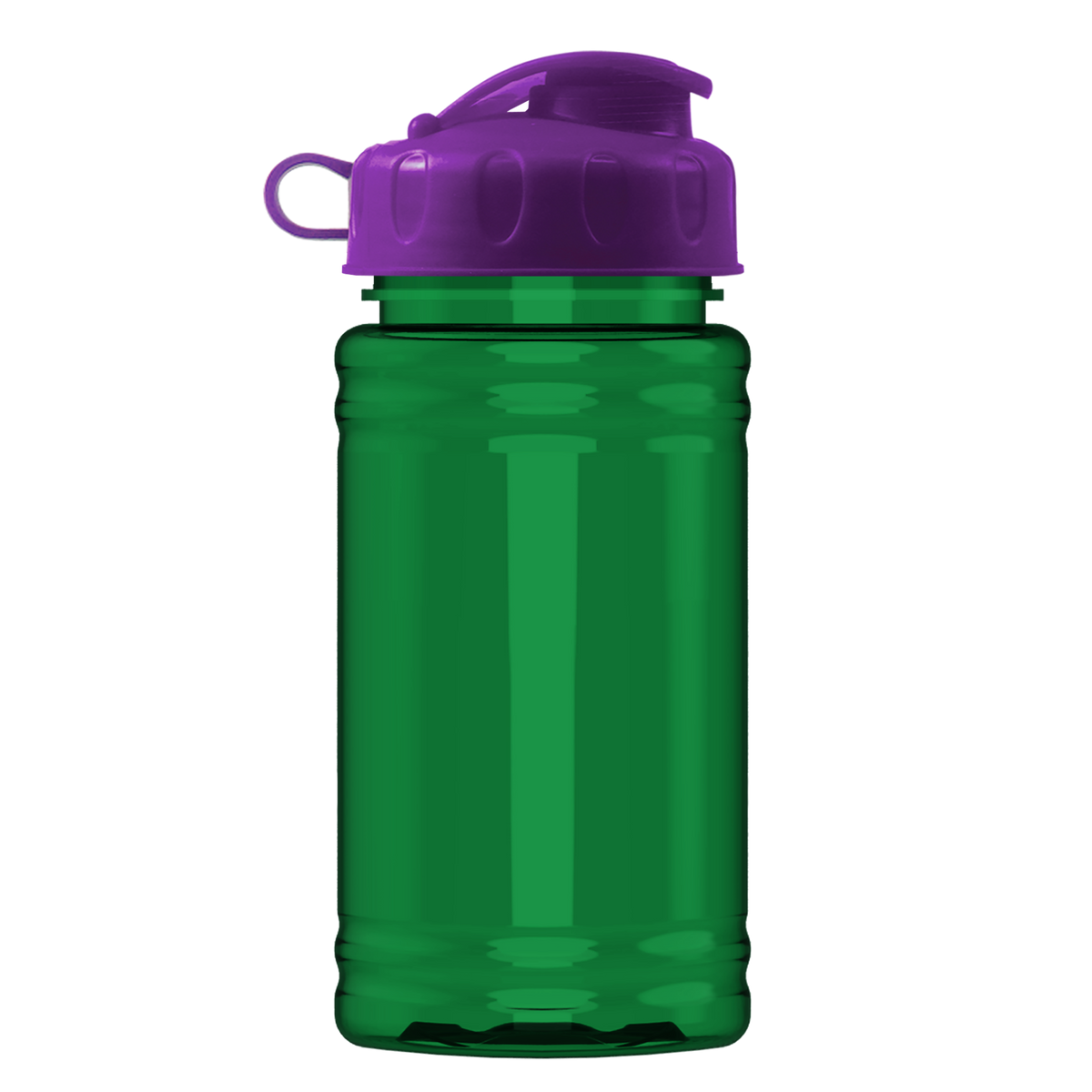 Custom logo Mini RPET Bottle with Flip Lid - 16 oz.