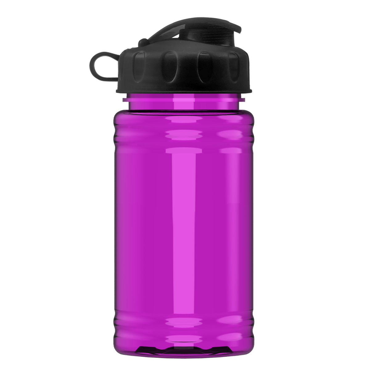 Custom logo Mini RPET Bottle with Flip Lid - 16 oz.