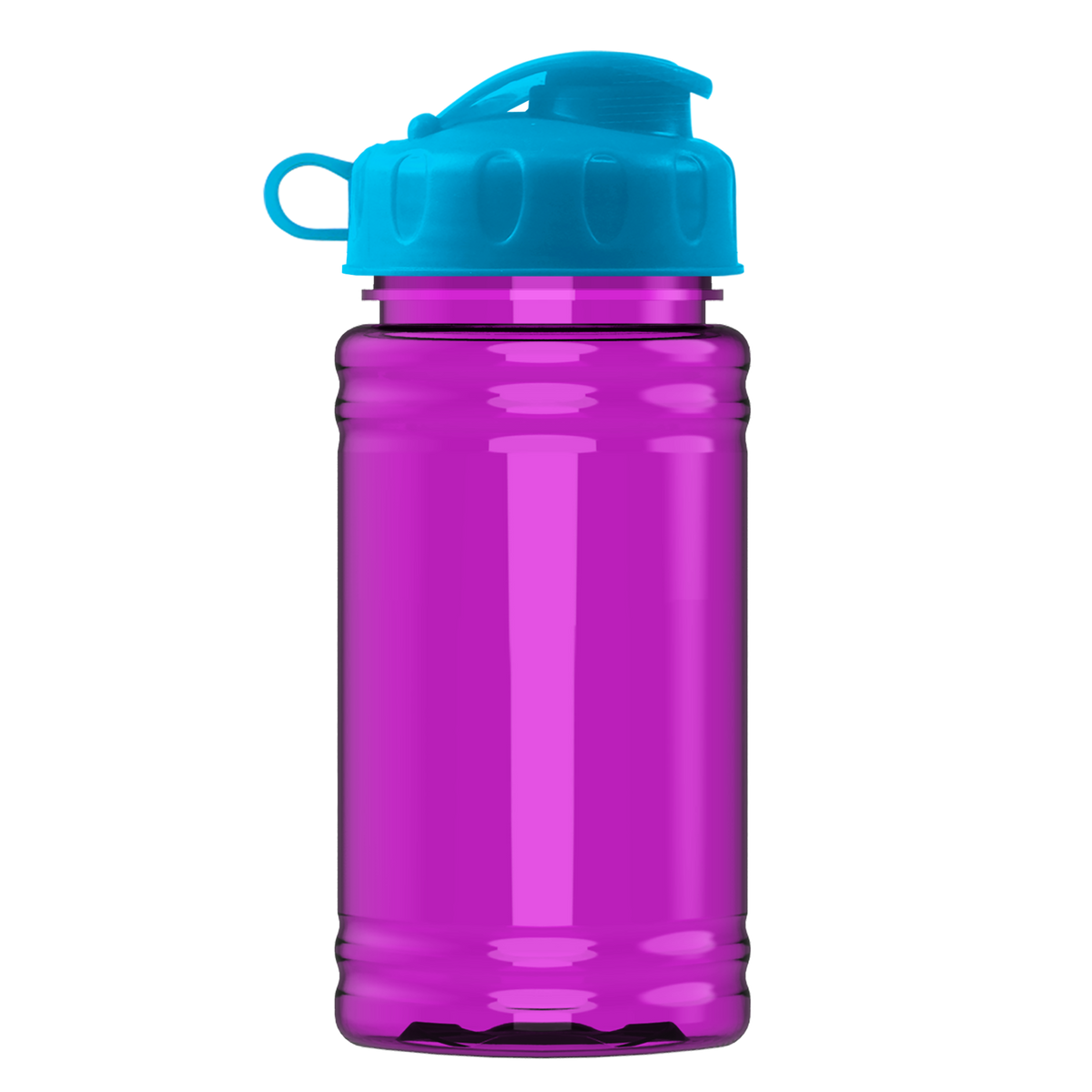 Custom logo Mini RPET Bottle with Flip Lid - 16 oz.