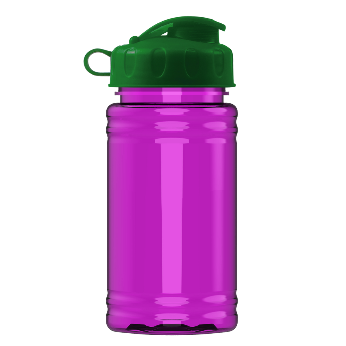 Custom logo Mini RPET Bottle with Flip Lid - 16 oz.