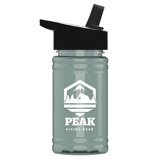 Mini RPET Bottle with Flip-Straw Lid - 16 oz.