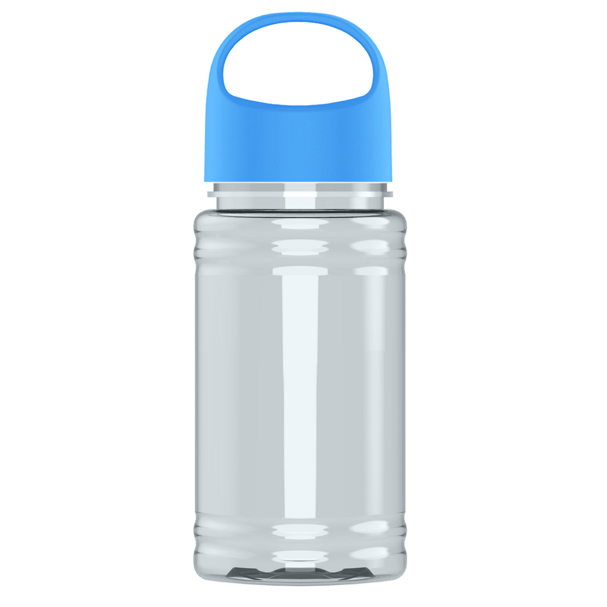 Custom logo Mini RPET Bottle with Oval Crest Lid - 16 oz.
