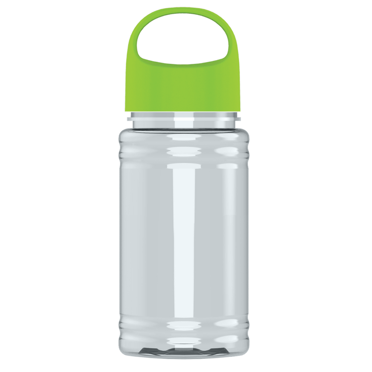 Custom logo Mini RPET Bottle with Oval Crest Lid - 16 oz.
