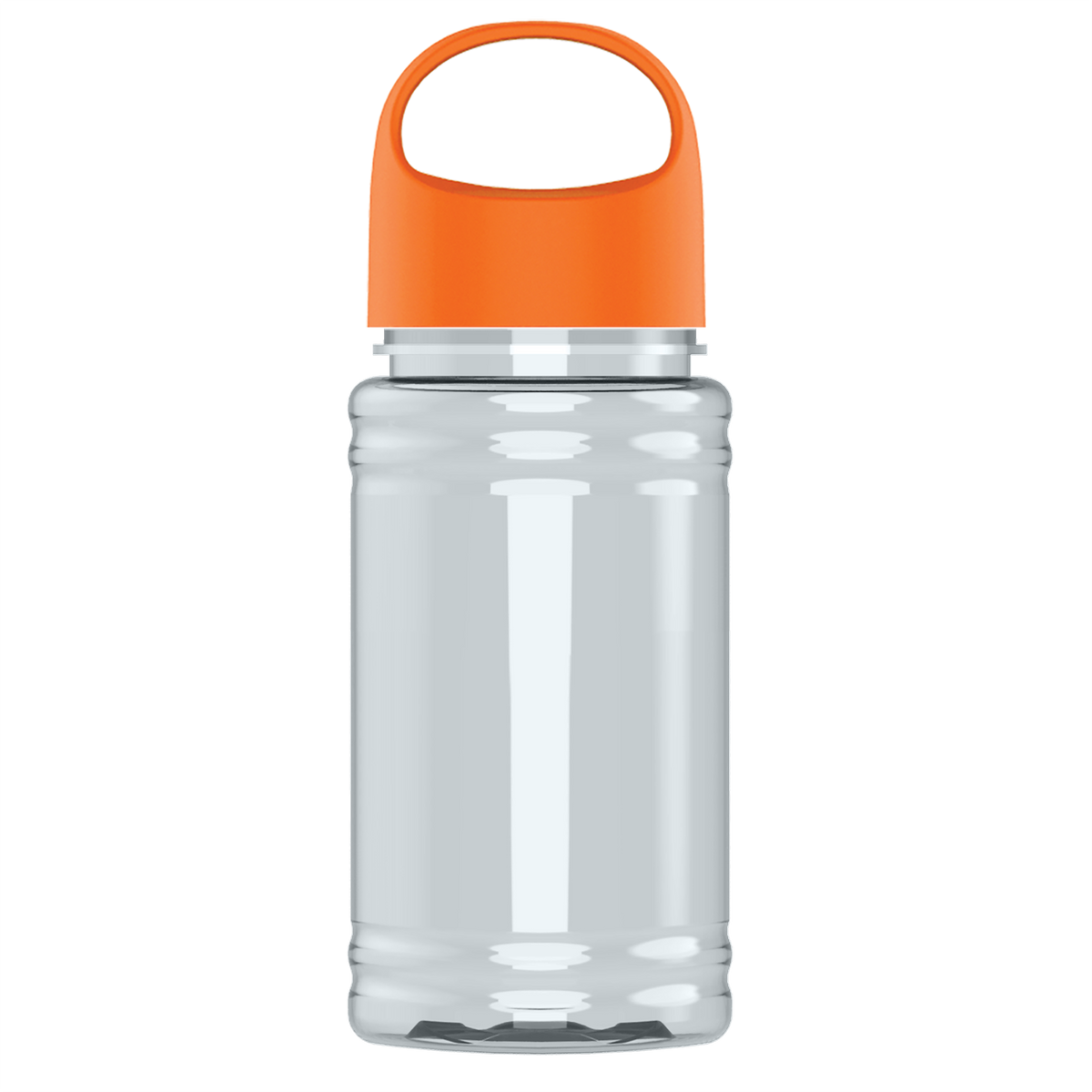 Custom logo Mini RPET Bottle with Oval Crest Lid - 16 oz.