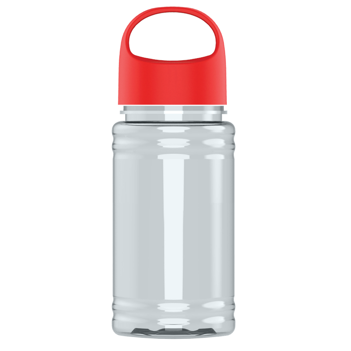Custom logo Mini RPET Bottle with Oval Crest Lid - 16 oz.
