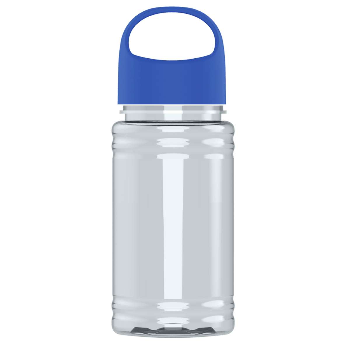 Custom logo Mini RPET Bottle with Oval Crest Lid - 16 oz.