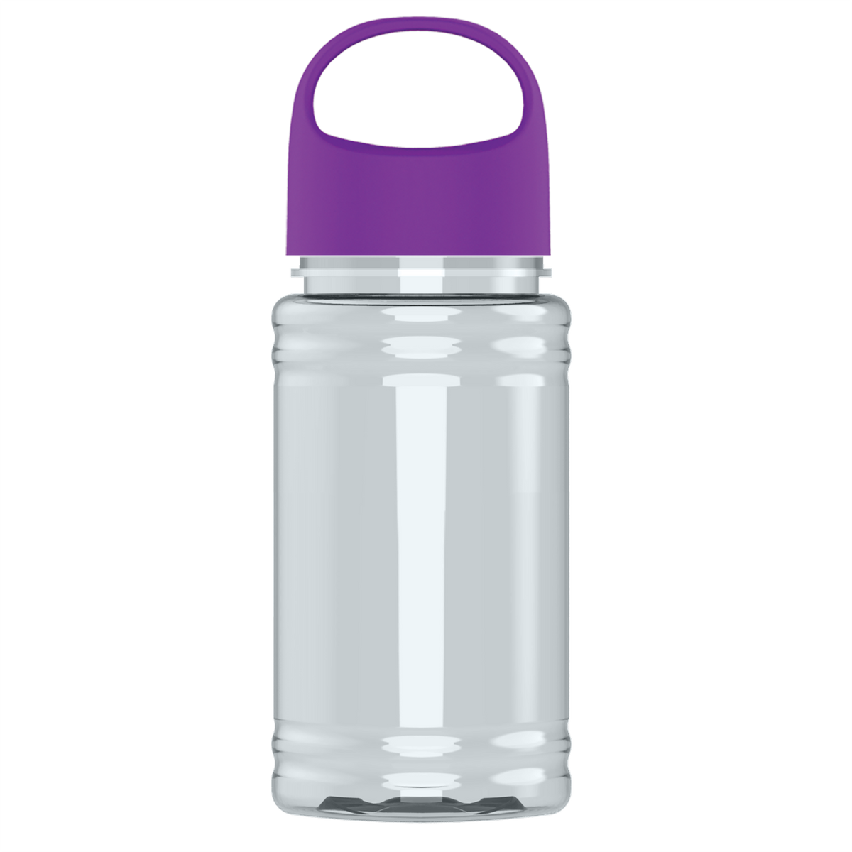 Custom logo Mini RPET Bottle with Oval Crest Lid - 16 oz.