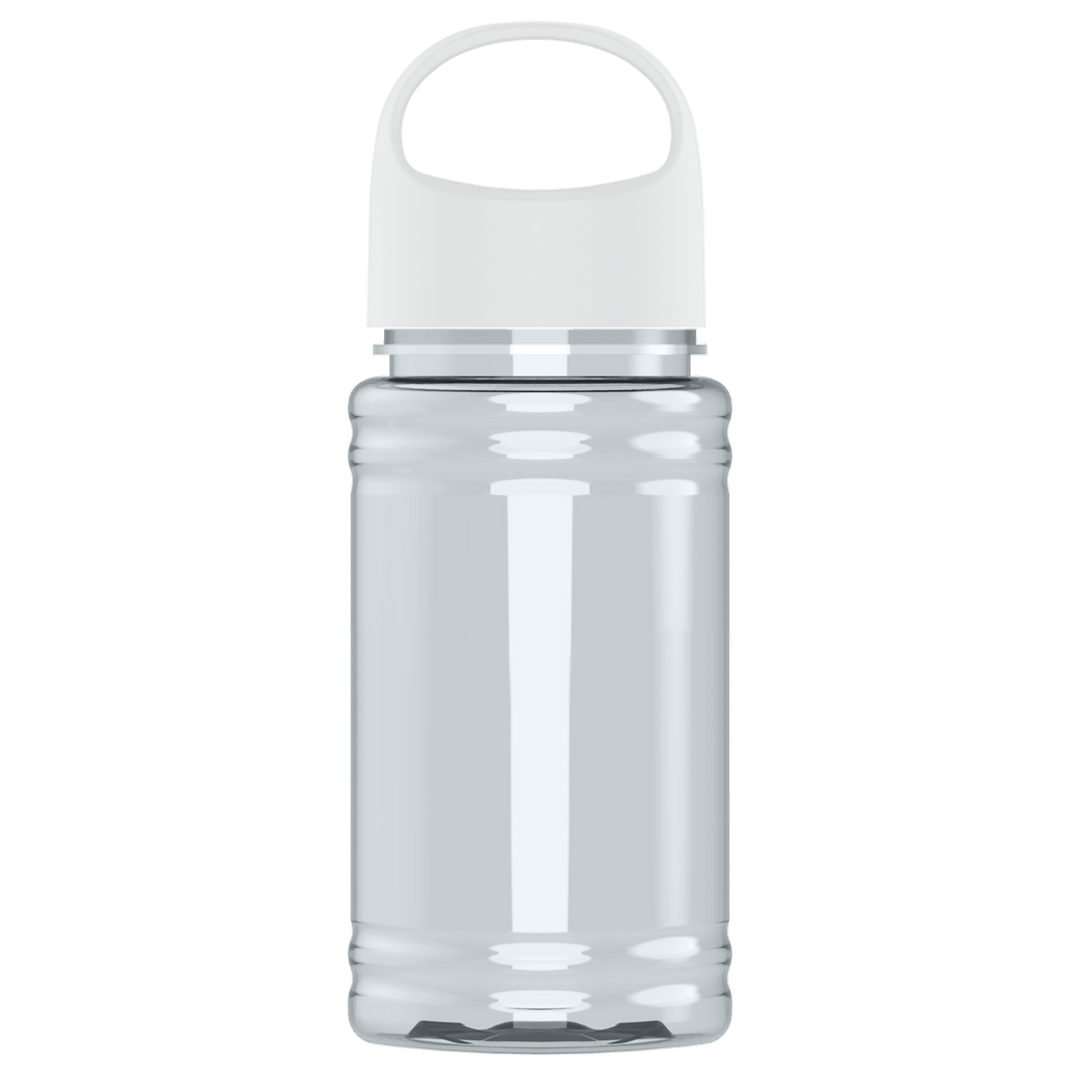 Custom logo Mini RPET Bottle with Oval Crest Lid - 16 oz.