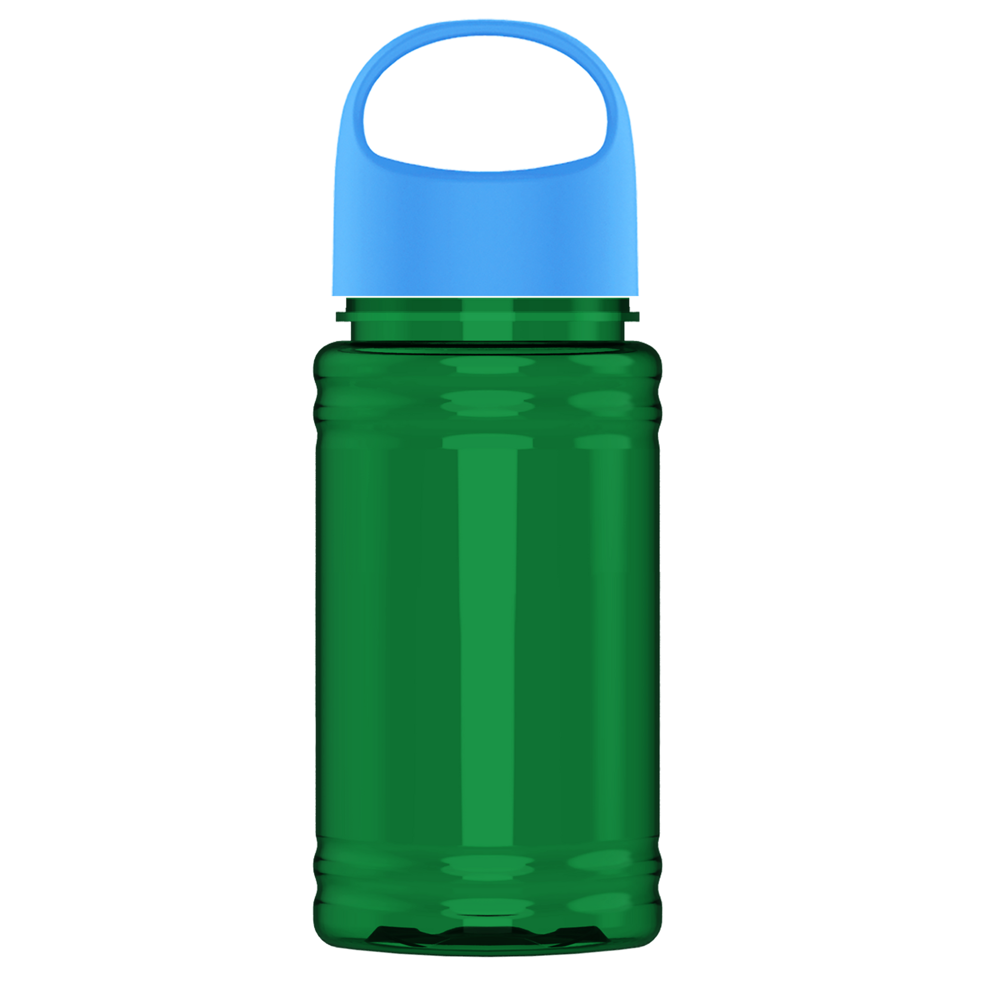 Mini RPET Bottle with Oval Crest Lid - 16 oz.