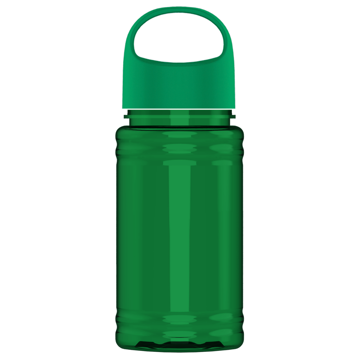 Mini RPET Bottle with Oval Crest Lid - 16 oz.