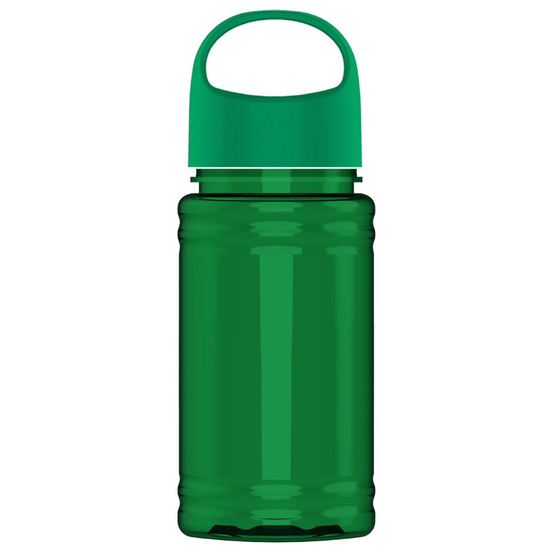 Mini RPET Bottle with Oval Crest Lid - 16 oz.