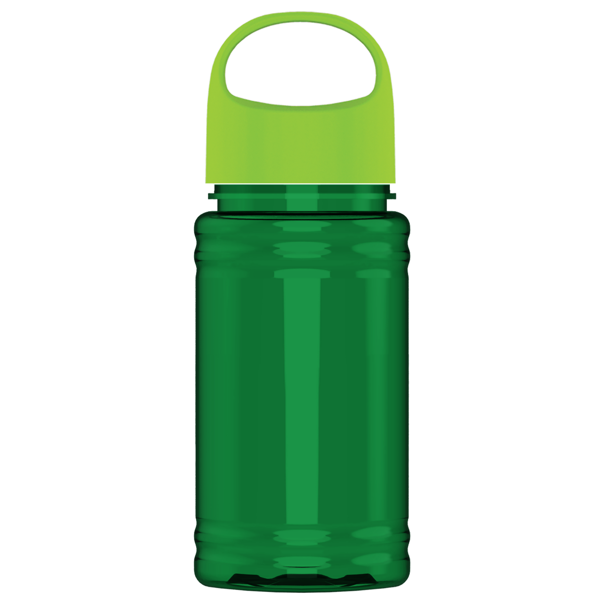 Mini RPET Bottle with Oval Crest Lid - 16 oz.