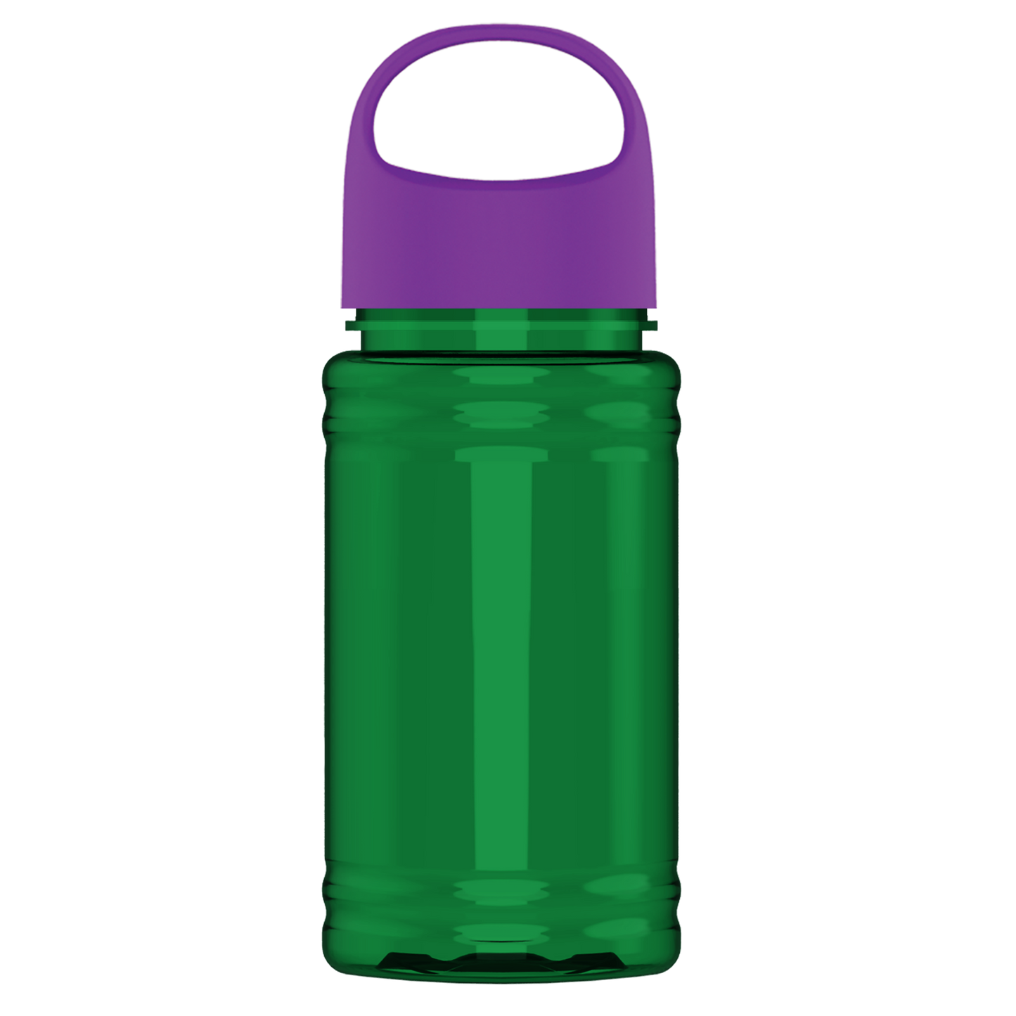 Mini RPET Bottle with Oval Crest Lid - 16 oz.